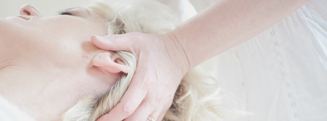 woman head massage